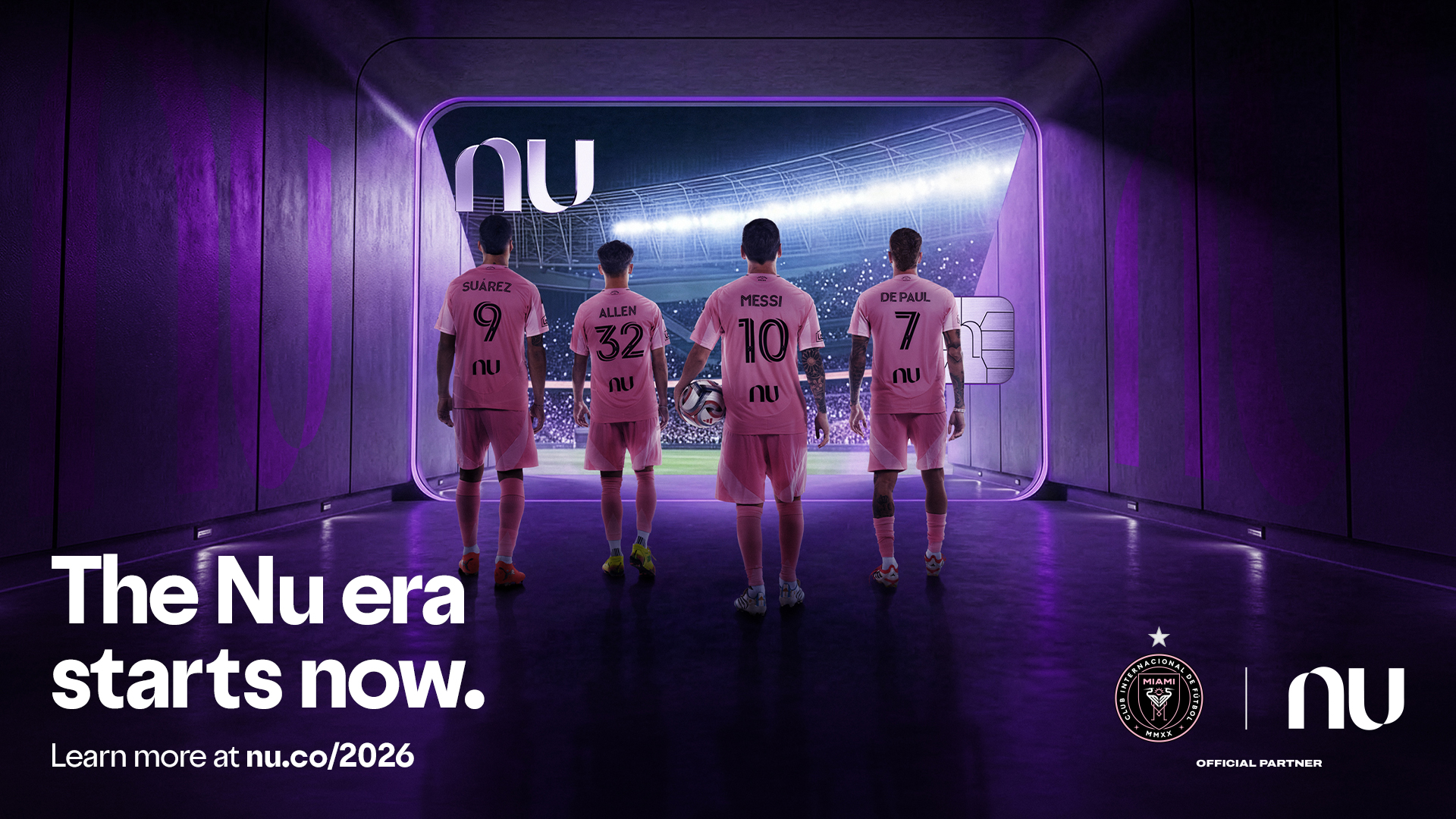 Inter Miami CF players in the Nubank era campaign